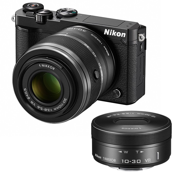 ニコン ニコンワン Nikon 1 J5 ダブルズームレンズキット（ブラック） ミラーレス一眼カメラの商品画像