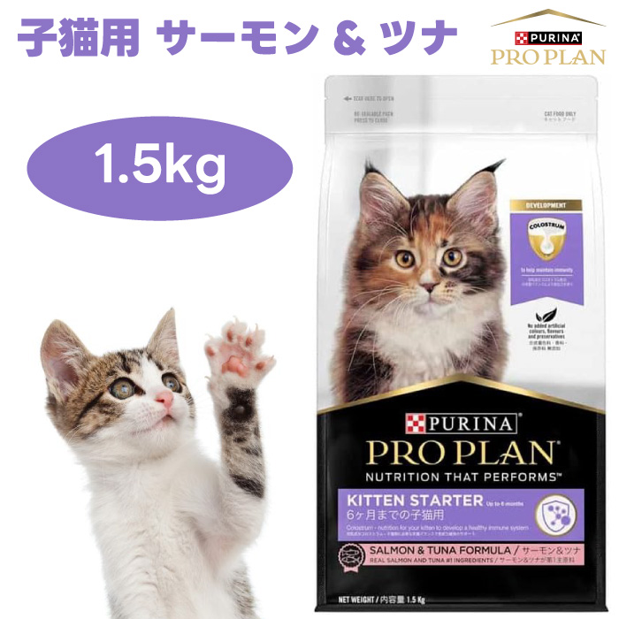 Nestle ピュリナ プロプラン キャット 子猫用 サーモン＆ツナ 1.5kg×1