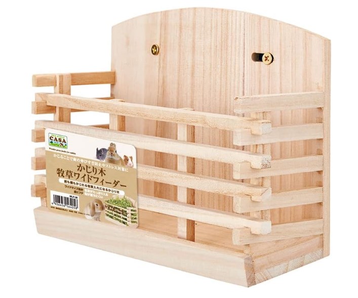 マルカン CASA 小動物用 かじり木牧草ワイドフィーダー 小動物用かじり木の商品画像
