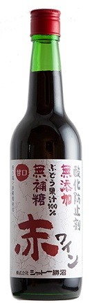 シャトー勝沼 シャトー勝沼 無添加・無補糖赤ワイン 甘口 NV 600mlびん 1ケース（12本） ワイン 赤ワインの商品画像