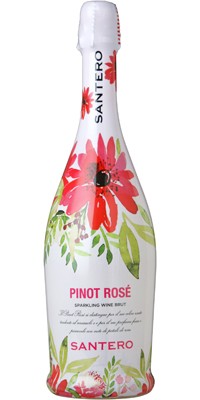 SANTERO サンテロ ピノ・ロゼ・フラワーボトル NV 750mlびん 1ケース（12本） シャンパン・スパークリングワインの商品画像