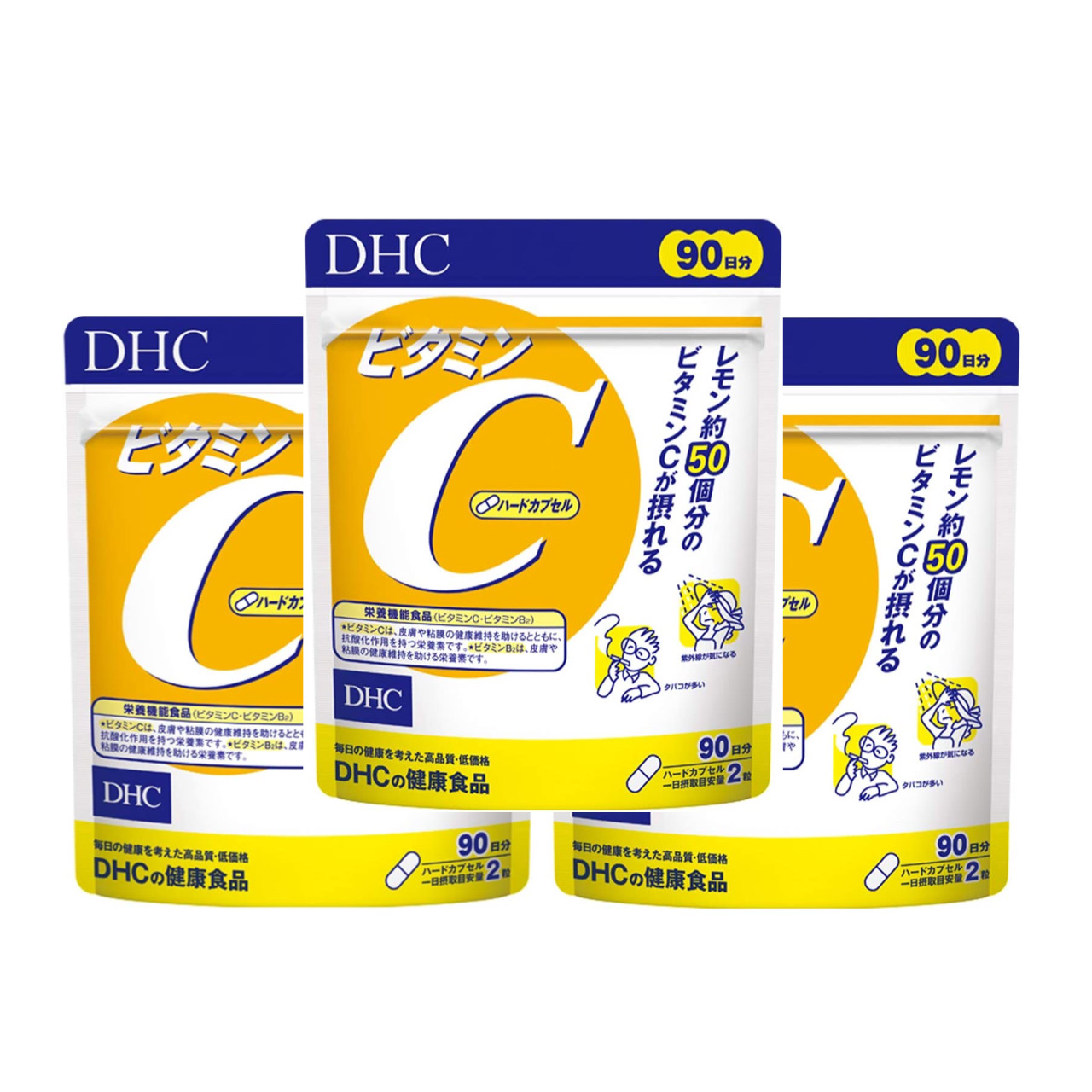 DHC DHC ビタミンC ハードカプセル 徳用90日分 180粒 × 3個 ビタミンC（サプリメント）の商品画像