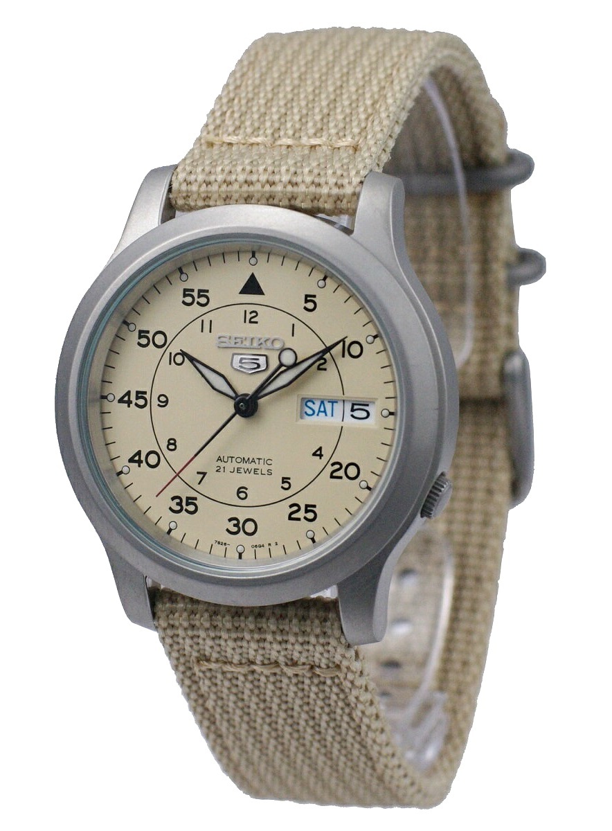 SEIKO セイコー5 海外モデル SNK803K2 （ベージュ） メンズ腕時計 - 最