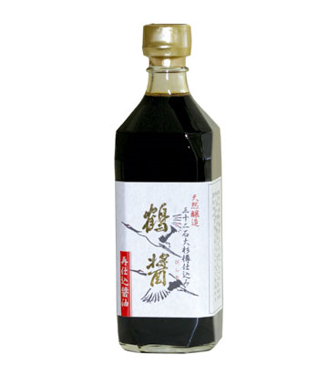 ヤマロク醤油 鶴醤（つるびしお） さいしこみ醤油 瓶 500ml × 6本の商品画像