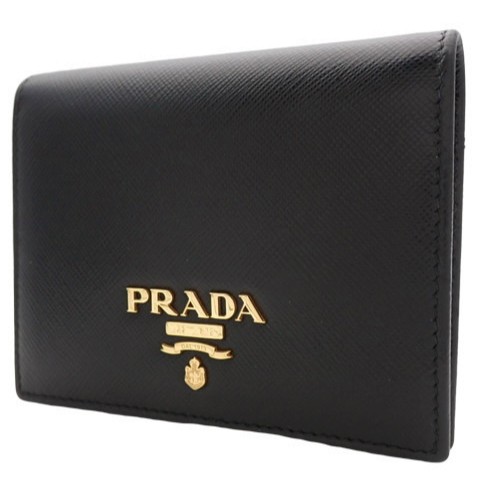 PRADA サフィアーノメタル 二つ折り財布 1MV204 QWA F0002 （NEROブラック） レディース二つ折り財布の商品画像