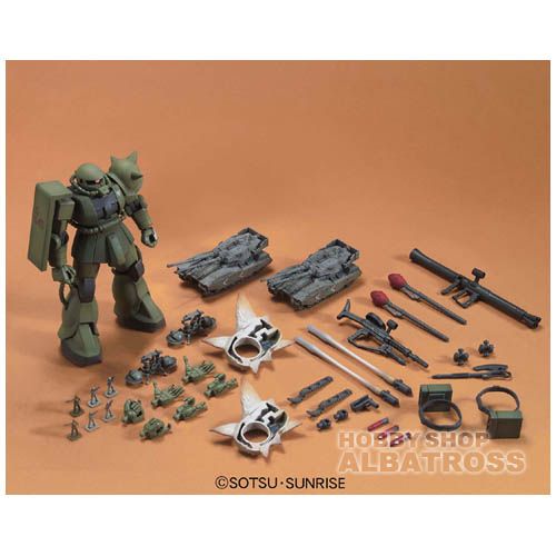BANDAI ザク地上戦セット （1/144スケール HGUC 機動戦士ガンダム