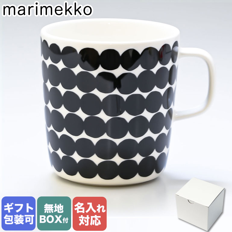marimekko Rasymatto マグカップ 400ml マイヤ・ロウエカリ 52_1_52159467497 ホワイト×ブラック マグカップの商品画像