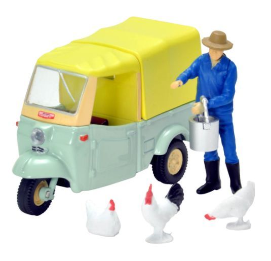 トミーテック LV-143d ダイハツ ミゼット （黄緑/ベージュ）フィギュア