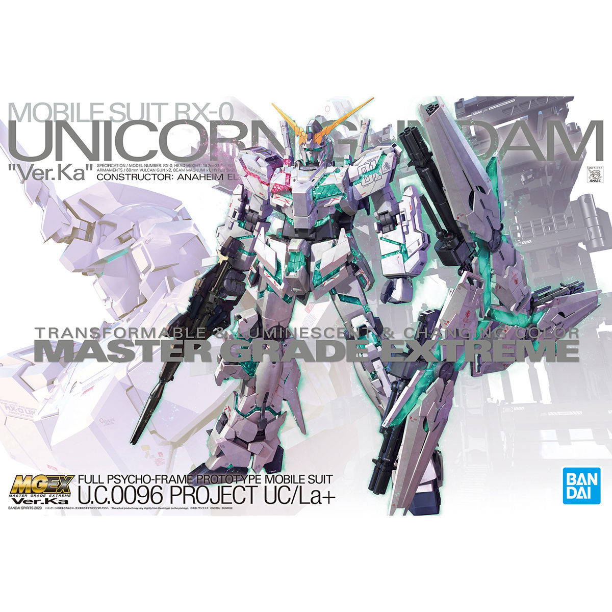 BANDAI RX-0 ユニコーンガンダム Ver.Ka (1/100スケール MGEX BANDAI RX-0 ユニコーンガンダム Ver.Ka (1/100スケール MGEX