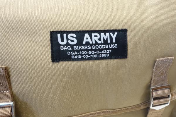 US ARMY боковая сумка # US Army сумка ( седельная сумка ) цвет : песочный бежевый 20L новый товар 