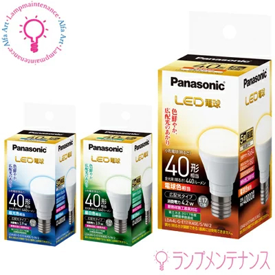 Panasonic LED電球 LDA4NGE17K40ESW2 （昼白色相当） LED電球、LED蛍光灯の商品画像