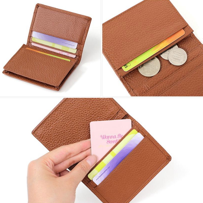  original leather card card-case Mini purse society person . necessary card purse inset attaching natural cow leather slim card inserting lady's Mini purse lovely 