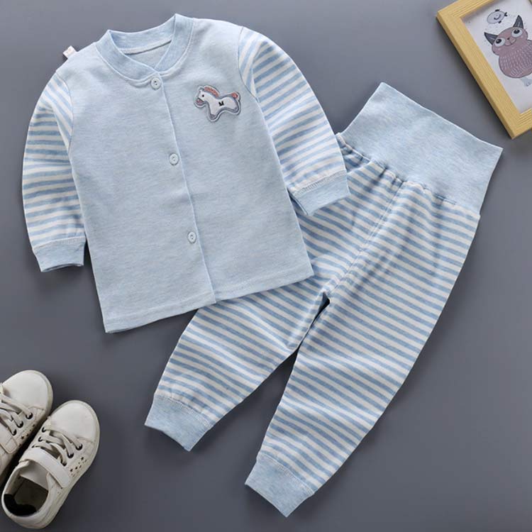 длинный рукав мужчина пижама зима Kids передний открытие tops хлопок ребенок часть магазин надеты салон одежда выставить девочка верх и низ в комплекте . наматывать имеется длинные брюки весна осень 