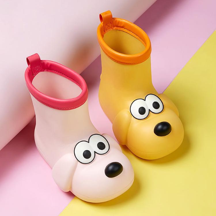  влагостойкая обувь Kids baby сапоги собака .. животное .. Chan Short резиновые сапоги ребенок Junior мужчина девочка посещение детского сада посещение школы дождь снег водонепроницаемый E