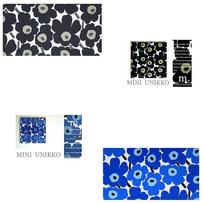  fabric panel miniunikko Mini sea urchin ko flower Marimekko Northern Europe entranceway 30×30cm