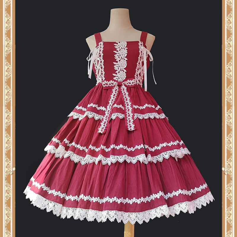  Лолита One-piece сарафан roli.ta симпатичный стандартный готовая одежда Princess .. sama распределение цвета Gothic and Lolita 