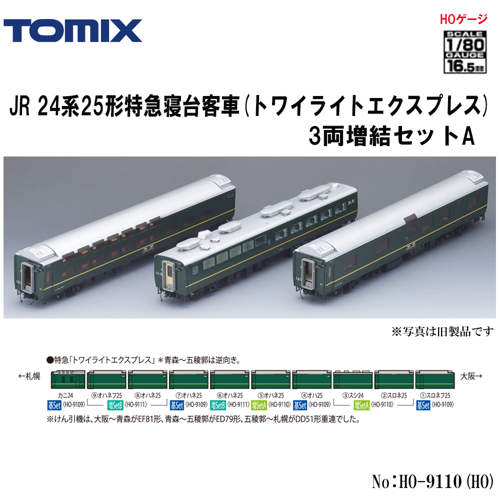 トミーテック トミックス JR 24系25形特急寝台客車（トワイライト 