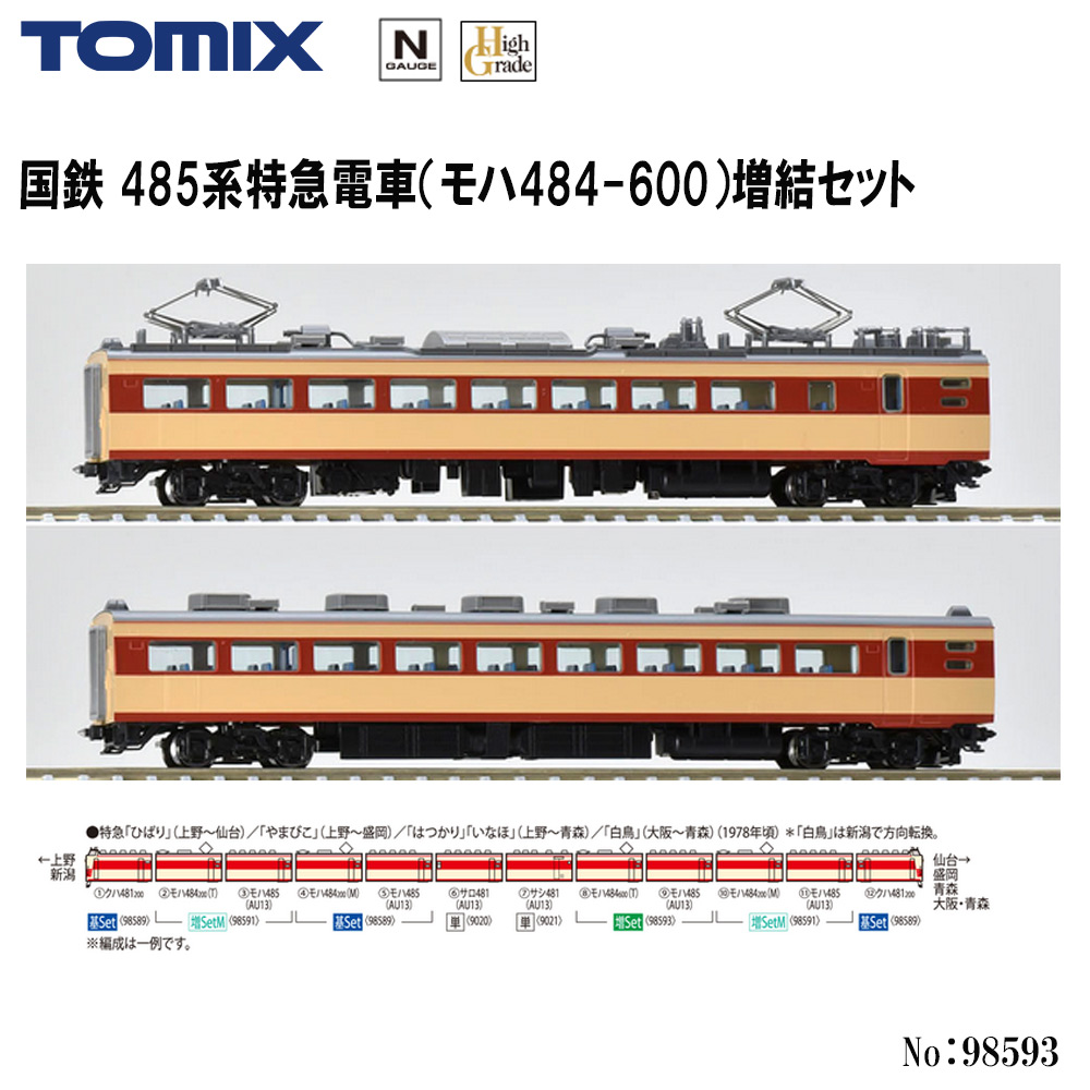 トミーテック トミックス 国鉄 485（489）系特急電車（AU13搭載車