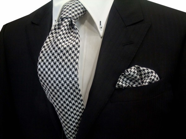  black ×. becomes. thousand bird .. pocket square ( chief 30cm)/60%OFF/PCN-TD001