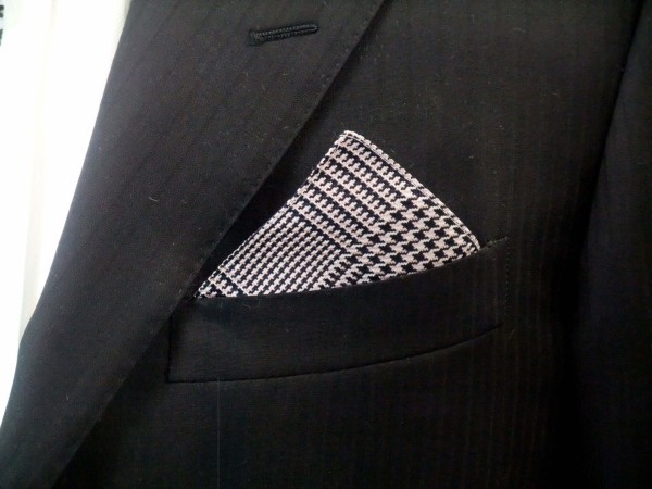  розовый . темно-синий ( темно-синий ). Glenn проверка pocket square ( chief 30cm)/65%OFF/PCN-GR003