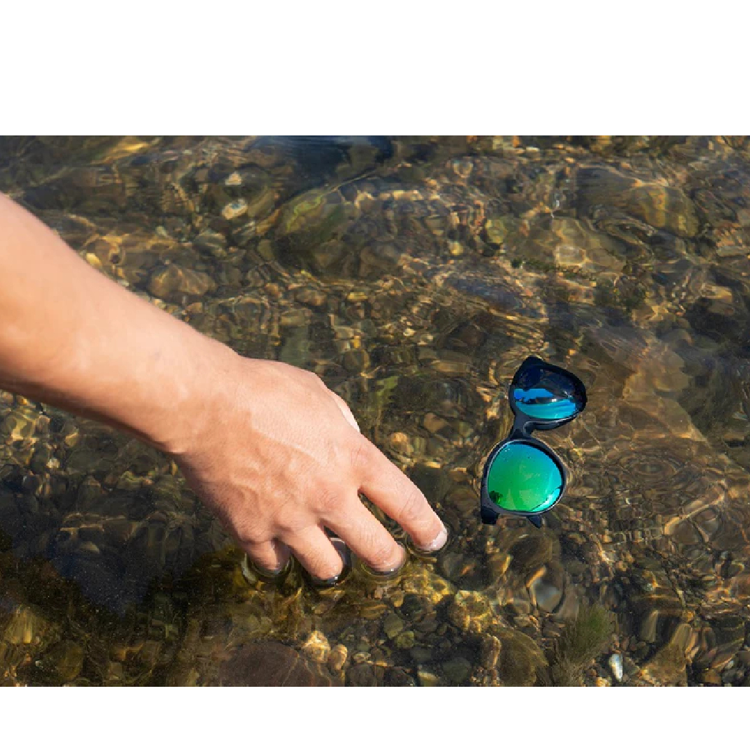 DANGSHADES Dan sheiti-zFLOATY W Clear Gray Matte x Green Gray Polarized ( поляризирующая линза ) U1334-C01S01 солнцезащитные очки 