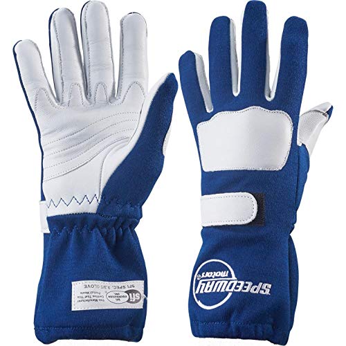 Speedway Motors blue Nomex Racing gloves double layer large Speedway parallel imported goods 