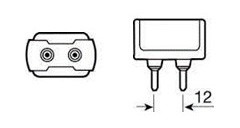 OSRAM HCI-T( вода серебряный лампа серия ) POWERBALL прозрачный форма 70W SHOPLIGHT WDL(3000K) высота . раз модель G12 застежка HCI-T70W/WDL/930/N
