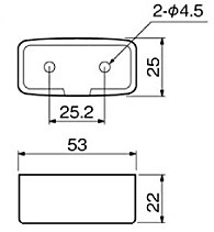  Panasonic прямоугольник .. изоляция ( корпус ) Mill ключ белый WG1000W