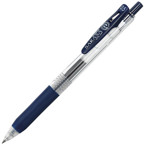 ZEBRA ゼブラ サラサクリップ ジェルボールペン 0.5mm JJ15-FB（ブルーブラック）×3本 サラサ ボールペンの商品画像
