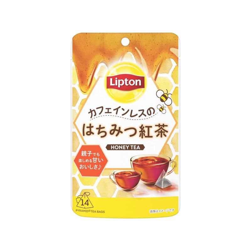 Lipton リプトン カフェインレスのはちみつ紅茶 デカフェ ティーバッグ 14袋 ×1セット ティーバッグ紅茶の商品画像