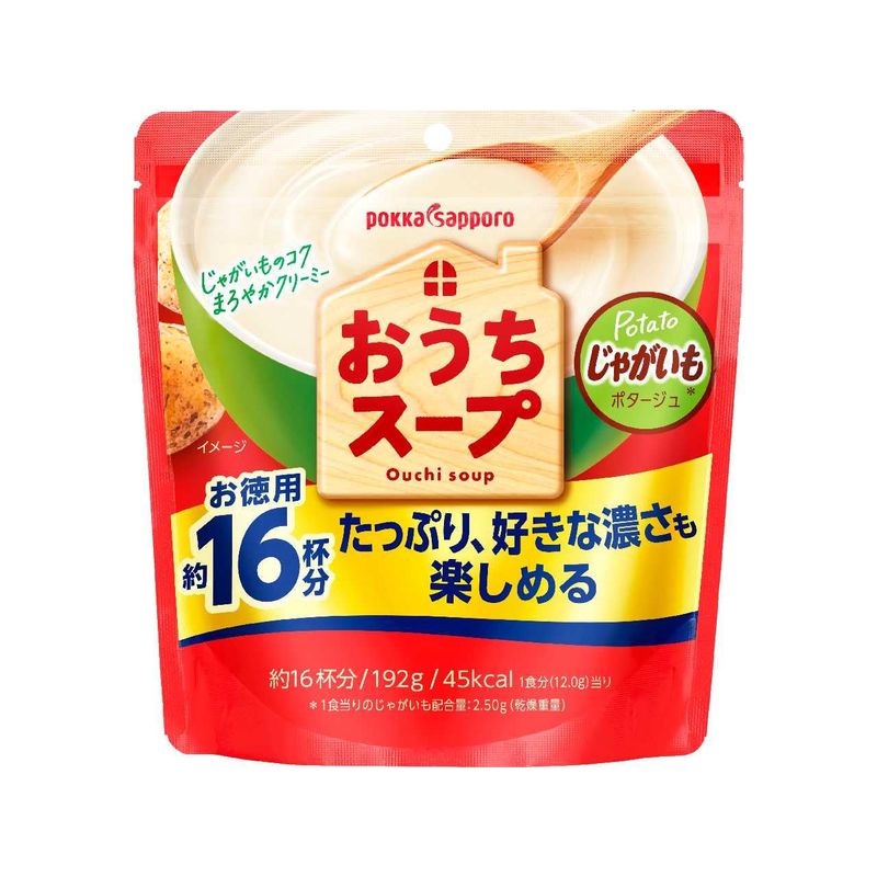 pokka sapporo ポッカサッポロ おうちスープ じゃがいも 大袋タイプ 192g（約16杯分）×3袋 スープの商品画像