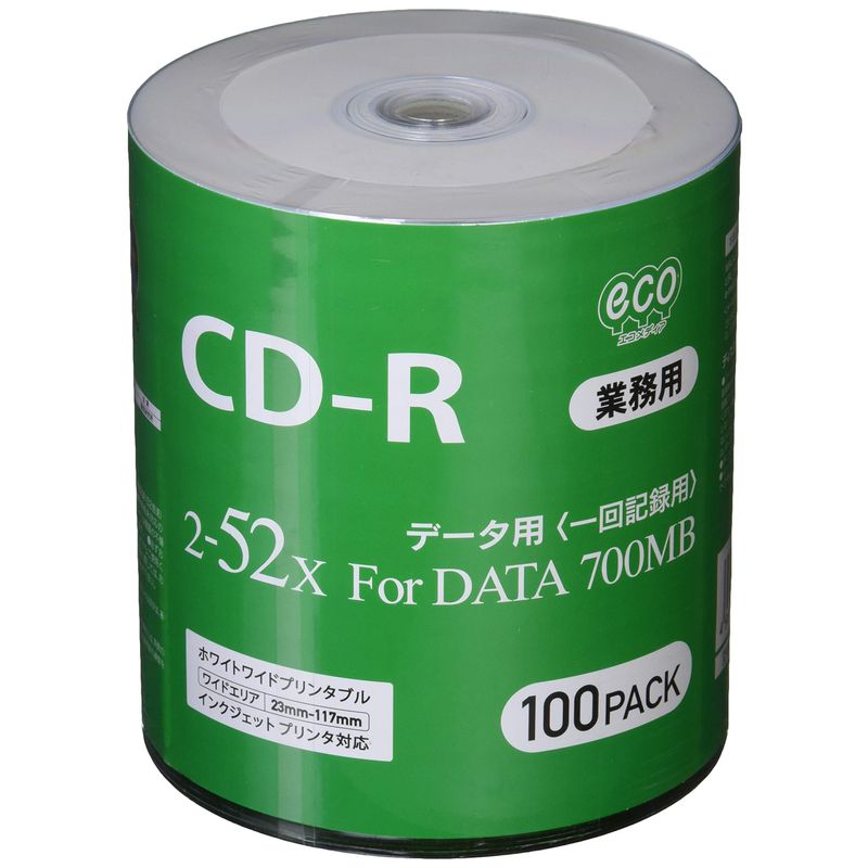 データ用CD-R 52倍速 100枚 CR80GP100_BULKの商品画像
