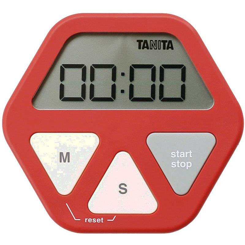 TANITA タニタ ガラスにつくタイマー（レッド）TD-410 キッチンタイマーの商品画像