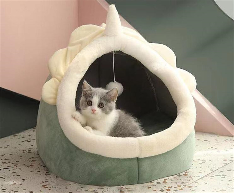  pet bed cat house dog house pet house dome type cat dog small size dog soft soft .... protection against cold warm cushion ... pretty four season 