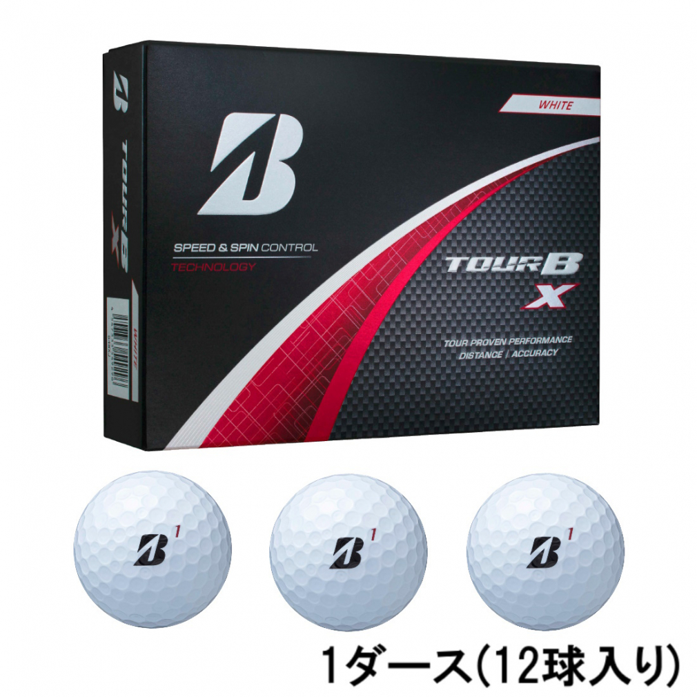 ブリヂストンスポーツ TOUR B X （ホワイト） 2024年モデル 1ダース BRIDGESTONE GOLF TOUR B ゴルフボールの商品画像