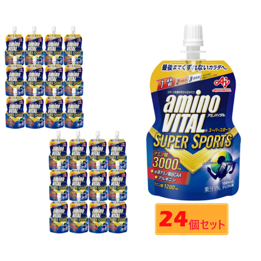 AJINOMOTO 味の素 アミノバイタル ゼリードリンク SUPERSPORTS アップル味 100g × 24個 アミノバイタル BCAAの商品画像