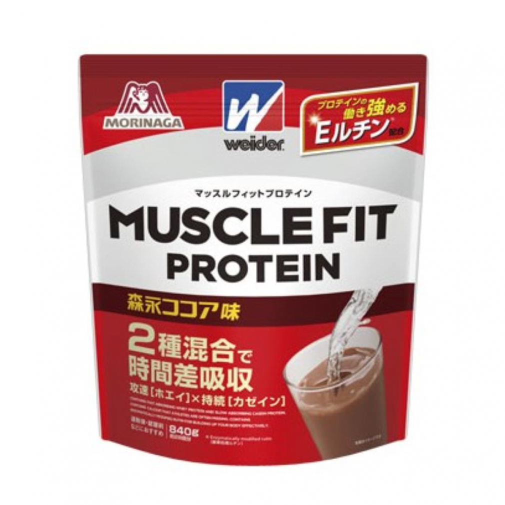 ウイダー マッスルフィットプロテイン 森永ココア味 840g × 1袋の商品画像