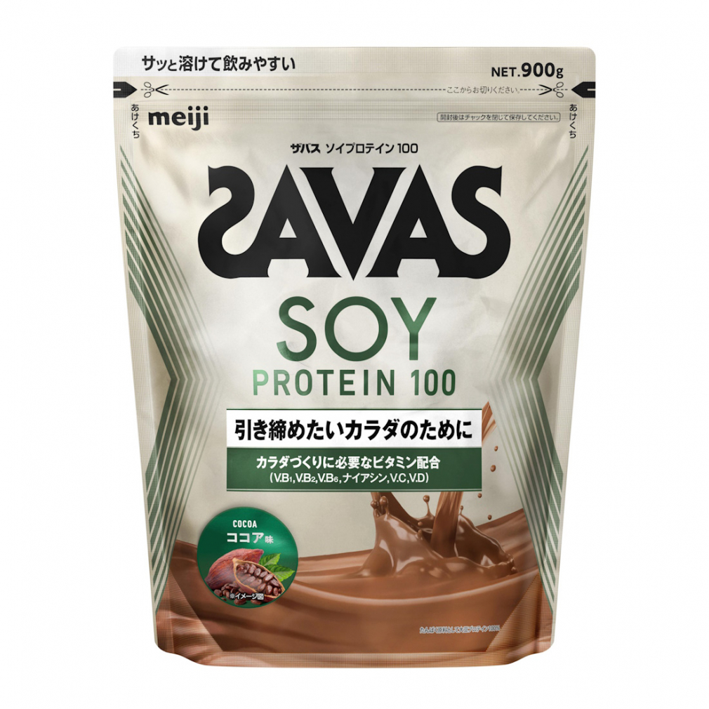 ザバス ソイプロテイン100 ココア味 900g × 1袋の商品画像