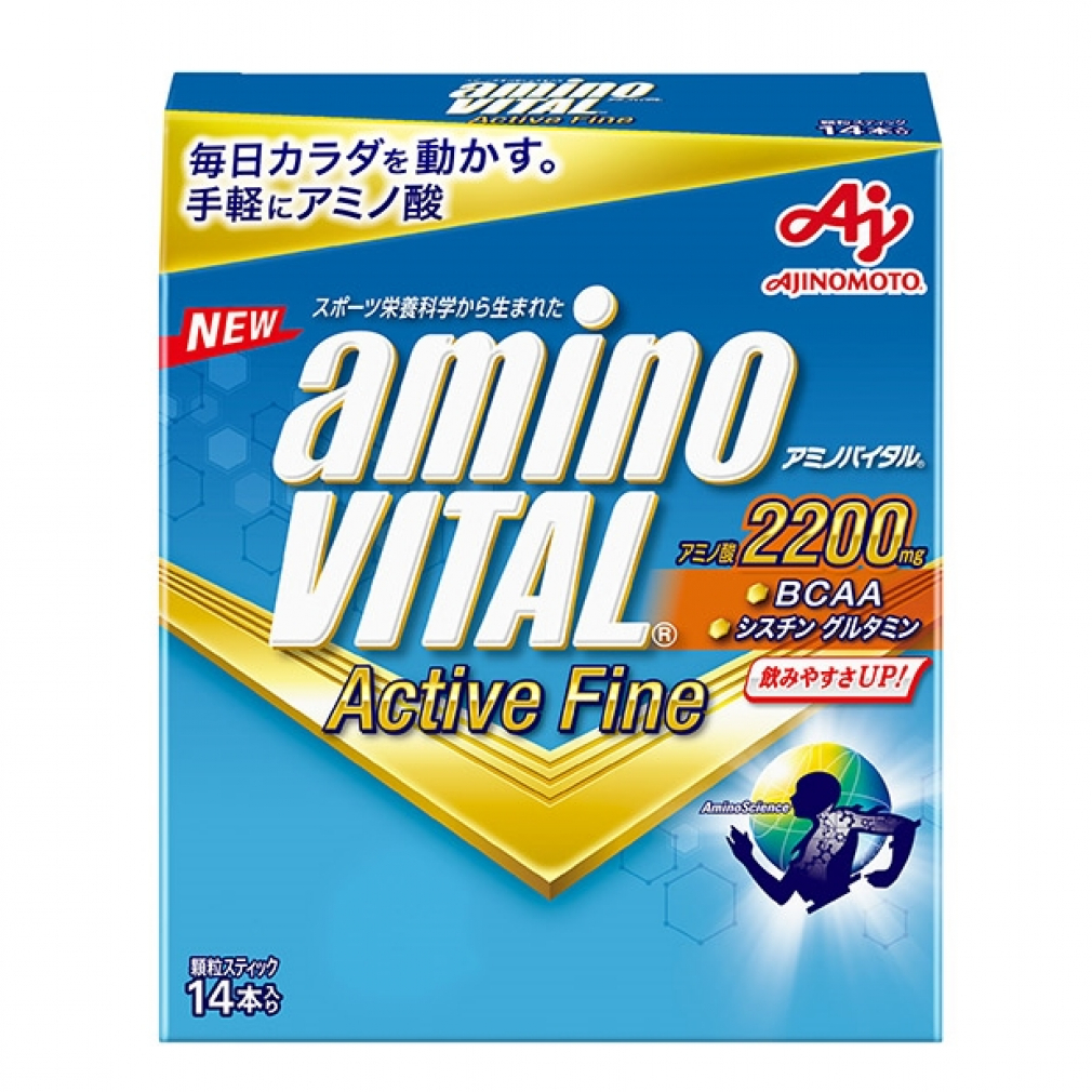 AJINOMOTO 味の素 アミノバイタル アクティブファイン 2200mg 粉末 2.48g 14本 × 1個 アミノバイタル スポーツドリンクの商品画像