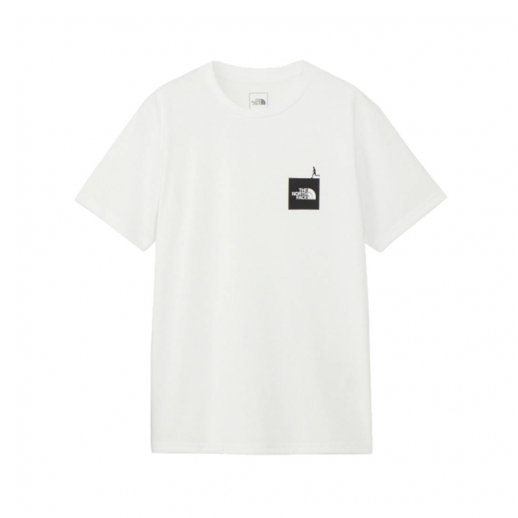  The * North Face men's land / running short sleeves T-shirt S/S Active Man Tee Short sleeve active man tea NT32479 : white THE NORTH FACE