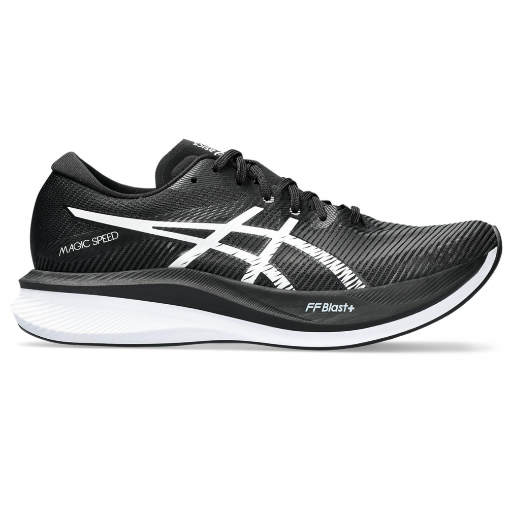  Asics MAGIC SPEED 3 WIDE Magic Speed 3 wide 1011B704 wide width men's land running shoes 3E : black × white asics