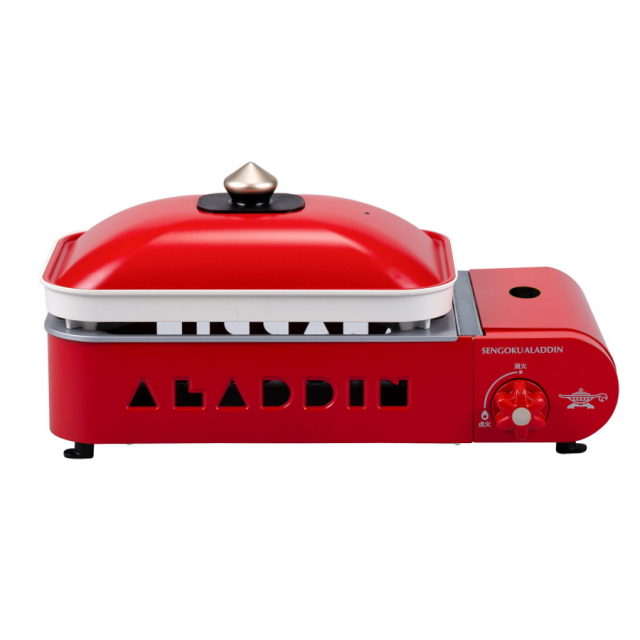 アラジン ポータブル ガス ホットプレート プチパン SAG-RS21B/R（レッド）の商品画像