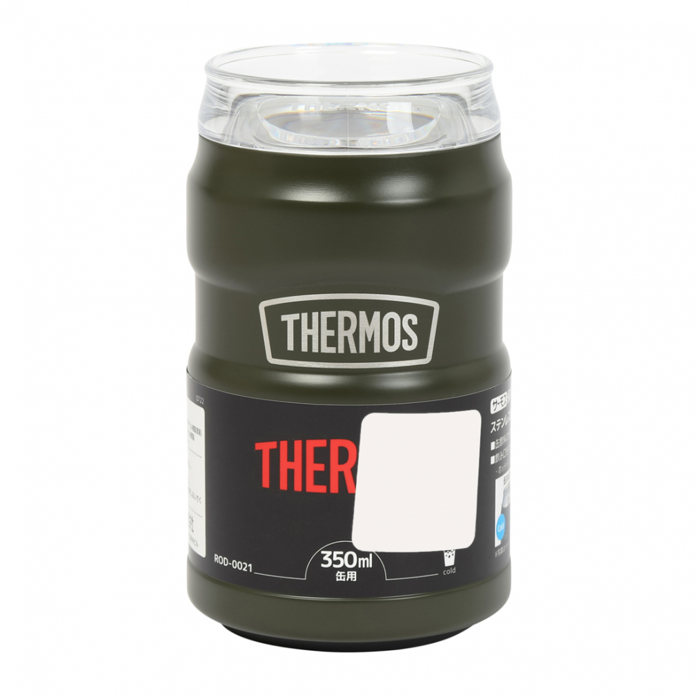 THERMOS 保冷缶ホルダー 0.35L缶用 （カーキ）ROD-0021 KKI 水筒の商品画像