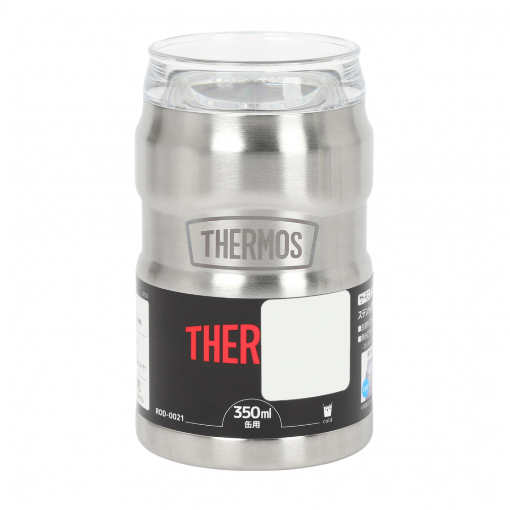 THERMOS 保冷缶ホルダー 0.35L缶用 （ステンレス）ROD-0021 S 水筒の商品画像