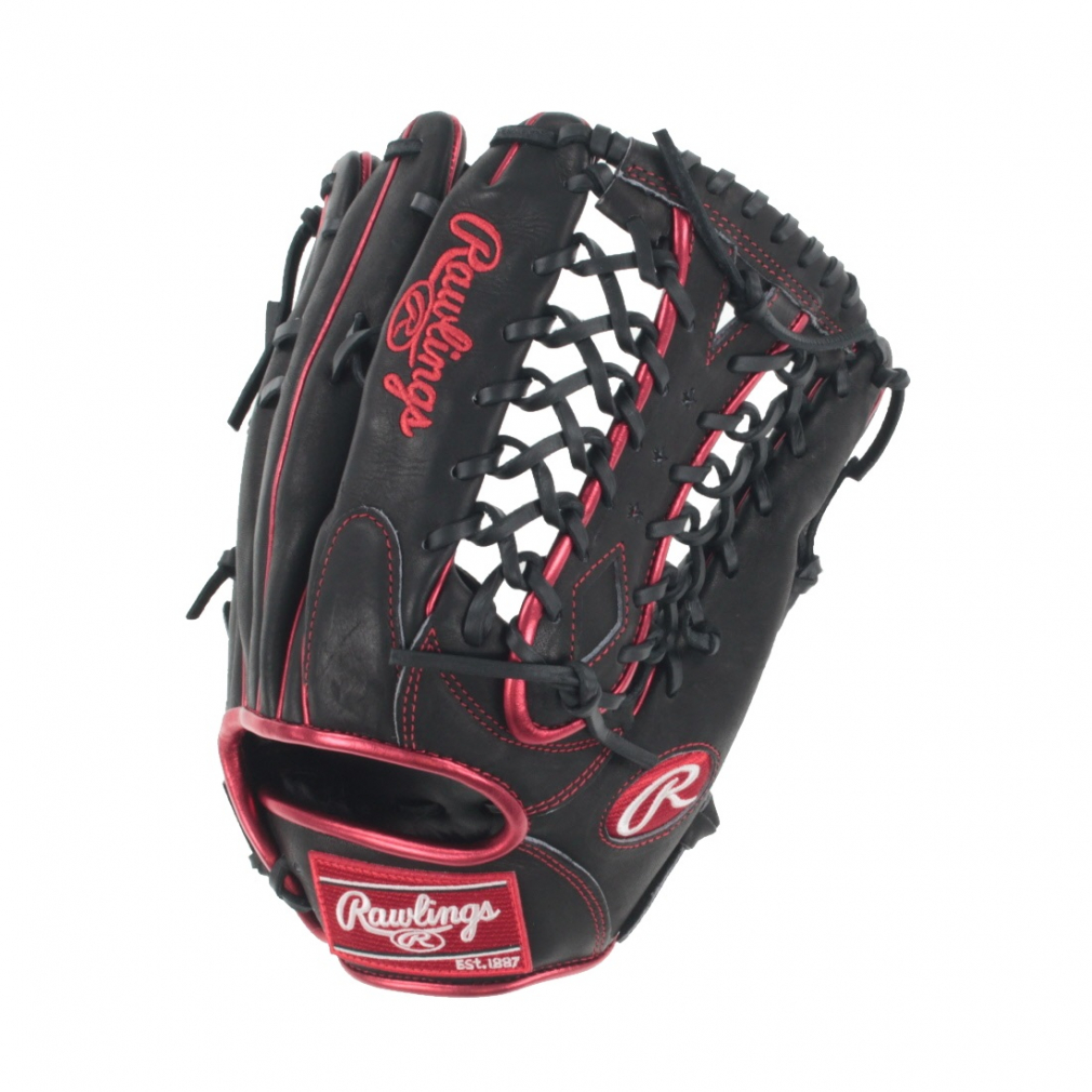 Rawlings HOH METALLIC 外野手 右投 （ブラック/スカーレット） GR3FHMB88-B/SC HOH 軟式グローブの商品画像