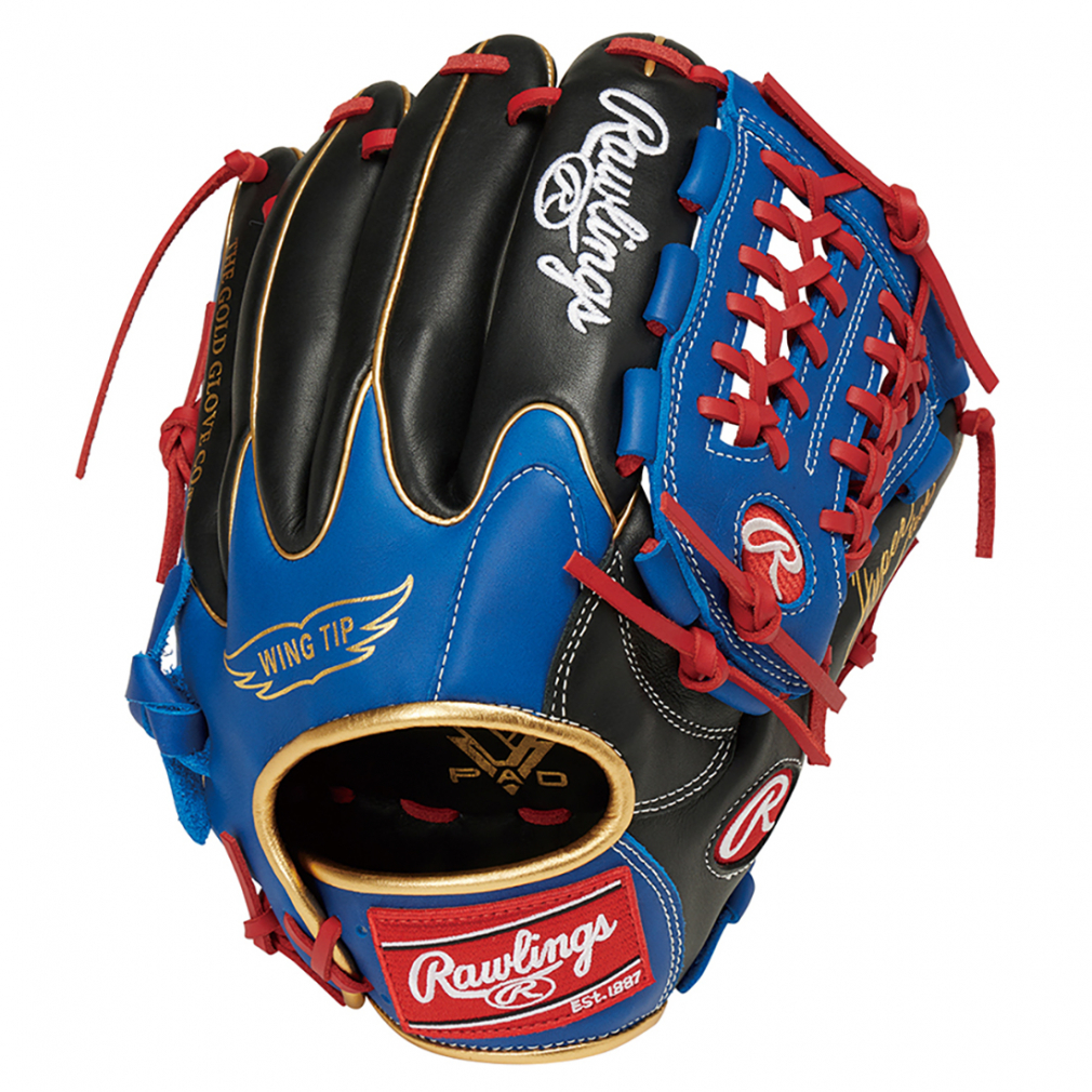 Rawlings HYPER TECH COLOR SYNC オールフィルダー 右投 （ブラック/ロイヤル） GR3FHTCN55W-B/RY HYPER TECH（ローリングス） 軟式グローブの商品画像