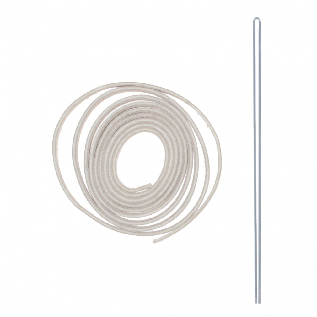 ミズノ グローブ補修用革紐 シルバー芯通し 1GJYG12503の商品画像