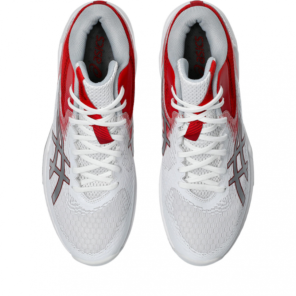  Asics V-SWIFT FF MT 4 V- Swift FF MT 4 1053A064 мужской дамский волейбол обувь 2E : белый × красный asics