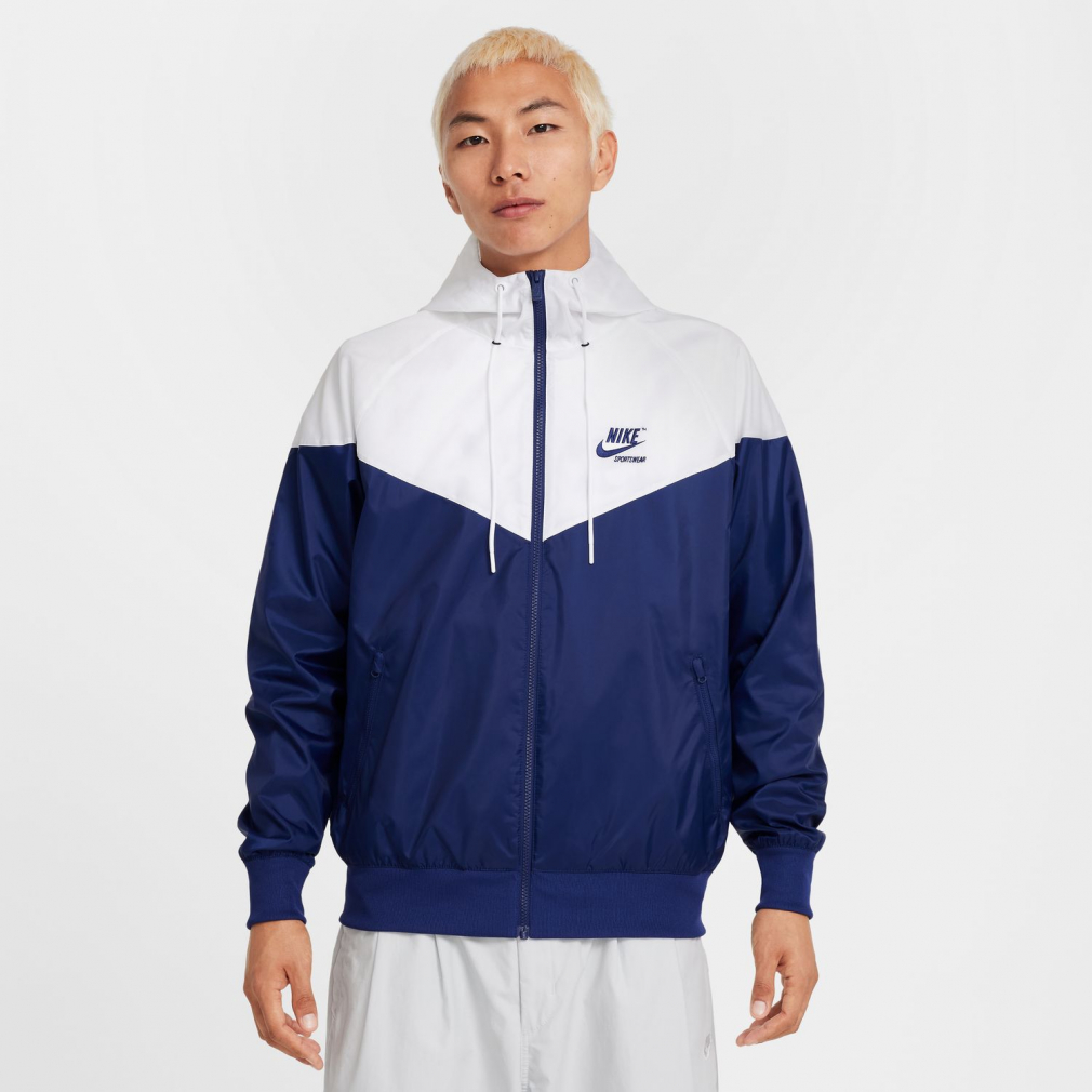 NIKE ウィンドランナー メンズ L ネイビー×ホワイト alpen-group_9512560315