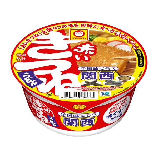 マルちゃん 全国味くらべ 赤いきつねうどん 関西 96g×12個の商品画像